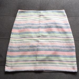 Multi color skirt from the Loft